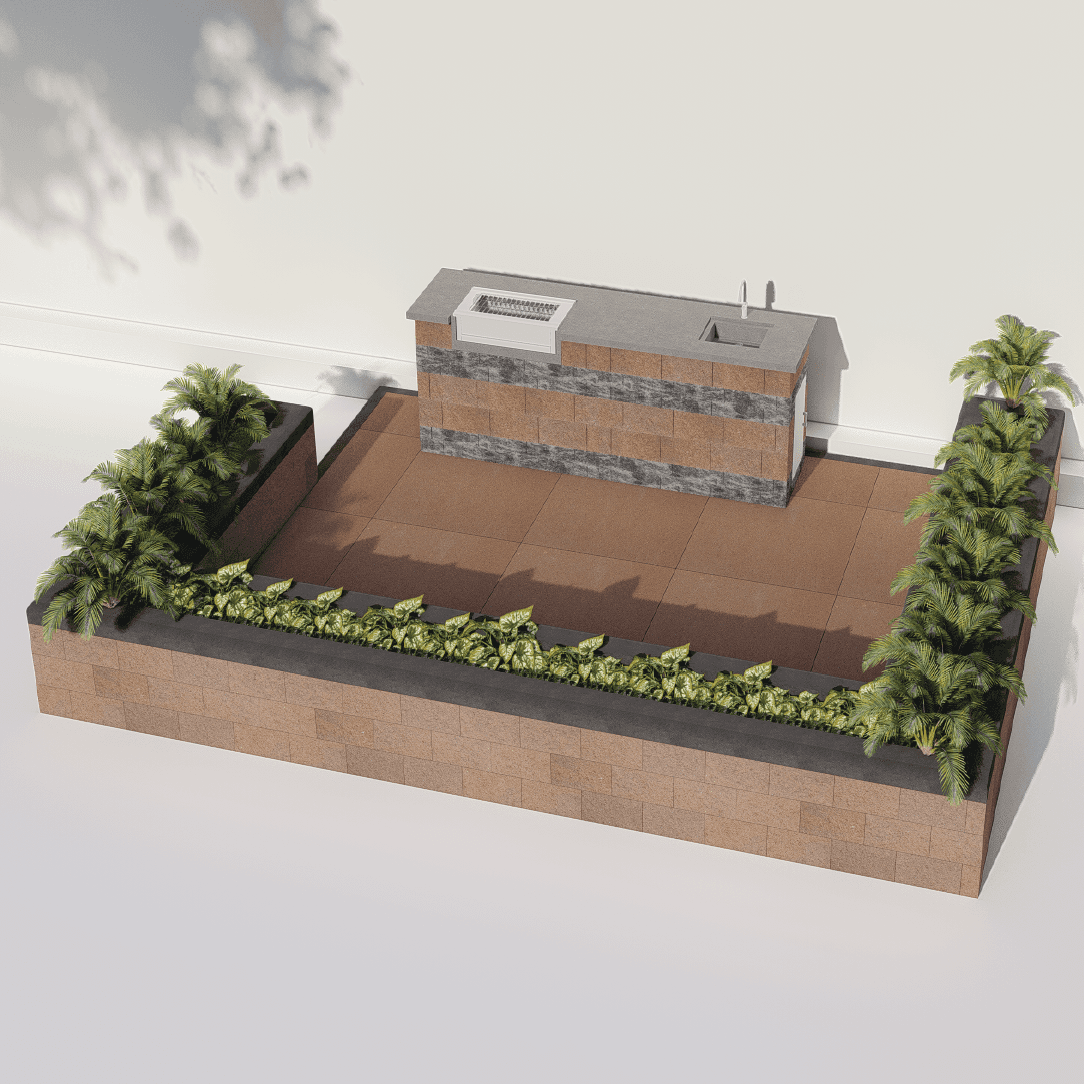 Outdoor Kitchen 4058 - 6.30 x 4.50 m